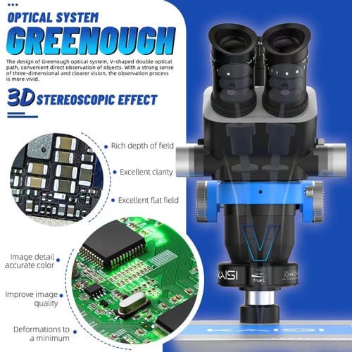 Stereomikroskop TrinOkular Kaisi S8 mit Zoom 6,7-52X