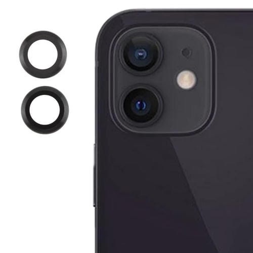 PelĂcula de Lente de Vidrio Templado 9H para Cubierta CĂĄmara Trasera iPhone 12 (Negro)
