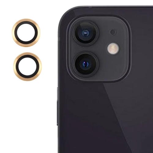 PelĂcula de Lente de Vidrio Templado 9H para Cubierta de CĂĄmara Trasera iPhone 12 (Dorado)