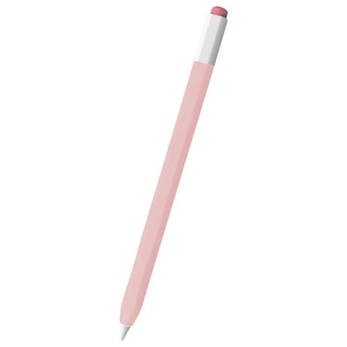 Estuche Protector Silicona Antivuelco Lápiz Óptico Apple Pencil 2/Pro (Rosa)