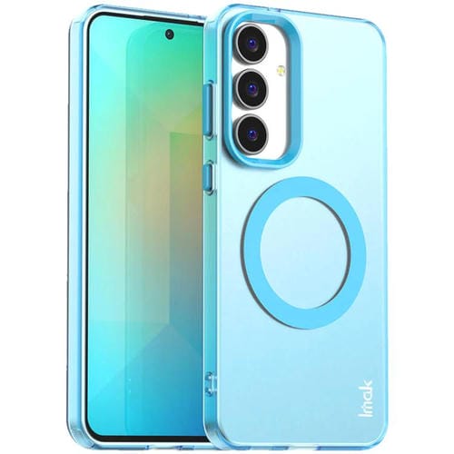 Funda IMAK Candy Series MagSafe a prueba de golpes para Samsung Galaxy S25 FE 5G (azul)