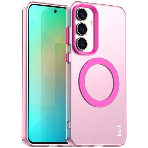 Funda IMAK Candy Series a prueba de golpes MagSafe para Samsung Galaxy S25 FE 5G (roja)