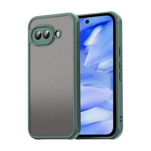 Funda híbrida TPU y PC Fan Dun Series para Google Pixel 9A (Verde)