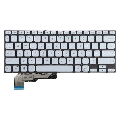 Teclado para Asus Adol14 Adol14Fa S403F A403F X403F Adol13U (Versión USA) (Plateado)