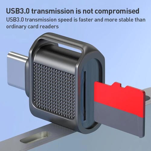 Lector de Tarjetas Mini Alta Velocidad 8 Pines USB 3.0 a Tarjeta TF (Deslustrado)