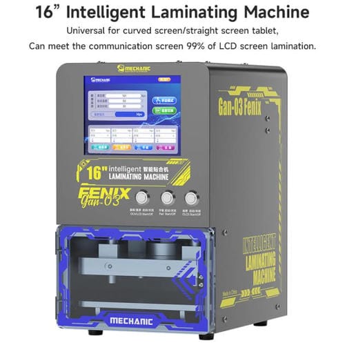 Laminiermaschine Mechanic Gan-03 Fenix 16 Zoll mit USA-Stecker
