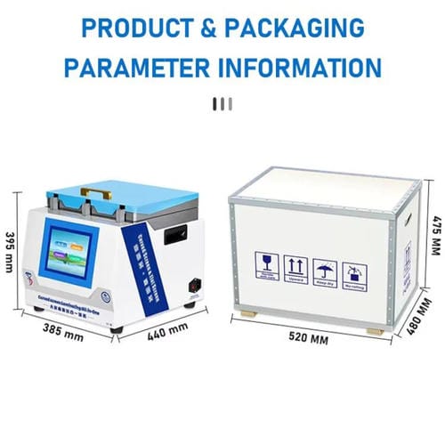 Laminier- und Entschäumermaschine für UV-Aushärtung YYD YD-639 mit US-Stecker