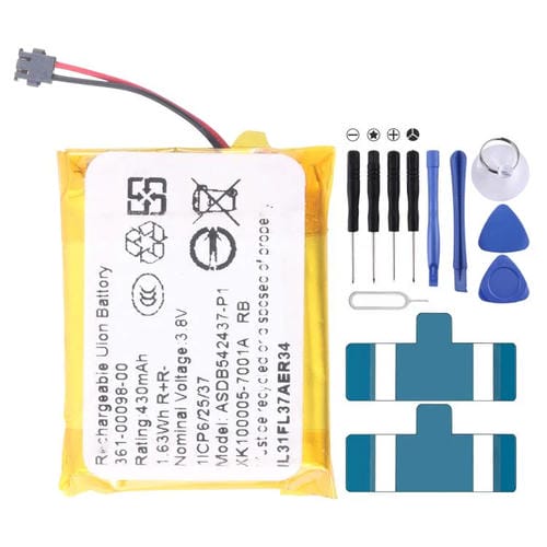 Batería para Garmin Fenix 5X / 5s Plus (361-00098-00, 500 mAh)