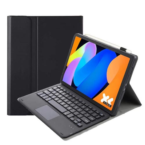 Funda ultrafina de cuero con teclado Bluetooth desmontable y panel tĂĄctil para Lenovo Xiaoxin Pad de 11 pulgadas (2025 AM31-A) (negro)