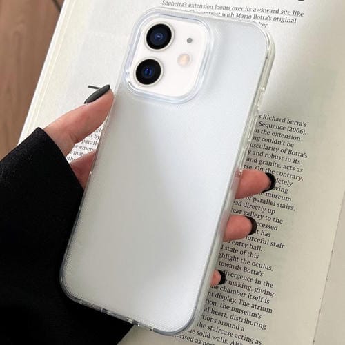 Funda de TPU transparente y cómoda para iPhone 12 mini (blanca)