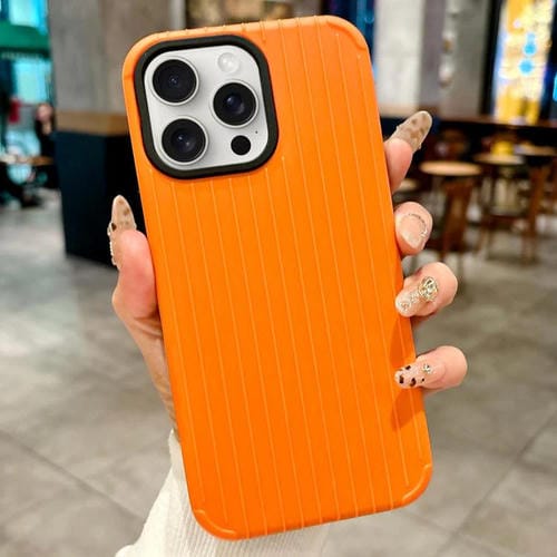 Funda MagSafe de cobertura total para iPhone 14 Pro Max con diseño inspirado en equipaje (amarilla)