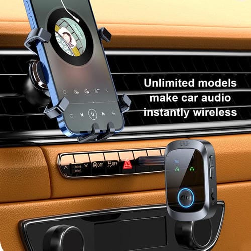 Adaptador de audio inalámbrico 2 en 1 para coche C86S Pro, receptor y transmisor de audio de 3,5 mm (negro)