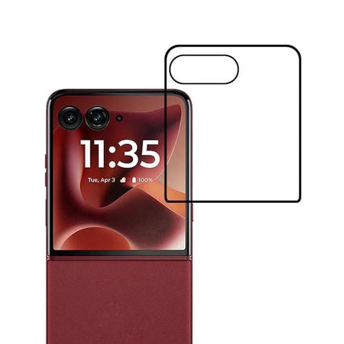 Película de vidrio templado curvado HD con pegamento 3D para Motorola Razr 60 Ultra