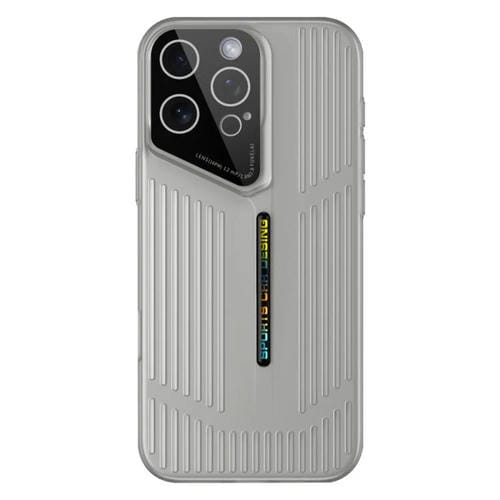 Funda para iPhone 15 Pro, translúcida, esmerilada y con disipación de calor (negra y gris)