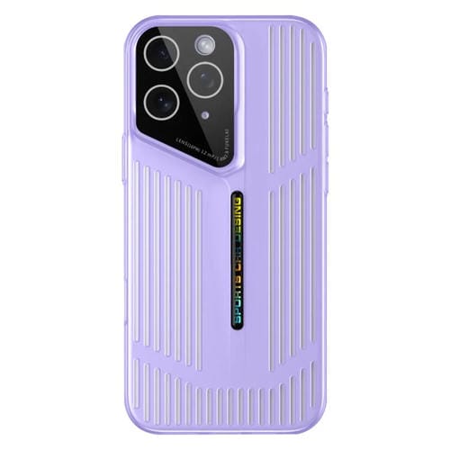 Funda para iPhone 11 Pro Max, translúcida, esmerilada y con disipación de calor (morada)