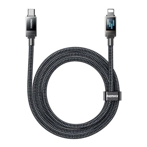 Cable de datos de carga rápida trenzado REMAX CB09 PD30W tipo C a Marquee de 8 pines, longitud: 1,2 m (negro)