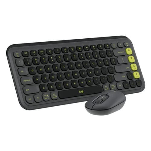 Conjunto teclado y ratón inalámbricos Logitech POP ICON Combo Bluetooth (Negro)