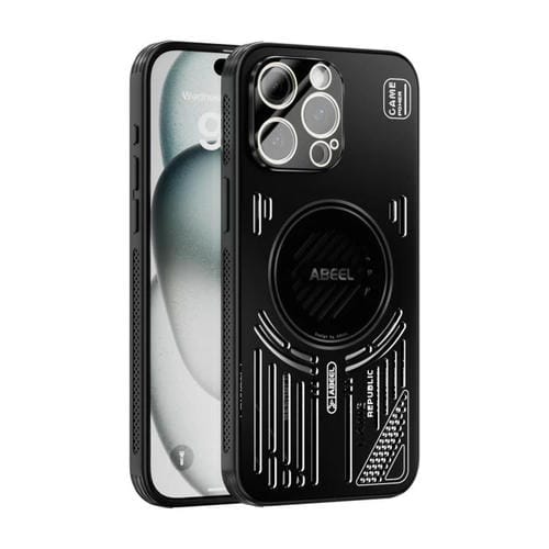 Funda para iPhone 14 Pro Max ABEEL Ice Fox Series con disipador de calor Magsafe (negra)
