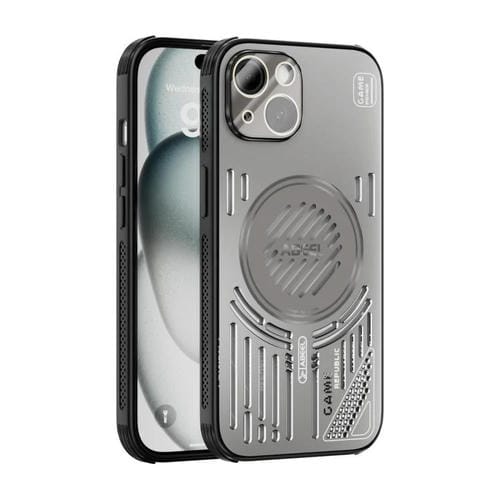 Funda ABEEL Ice Fox Series con disipador de calor magnético para iPhone 14 (gris titanio)