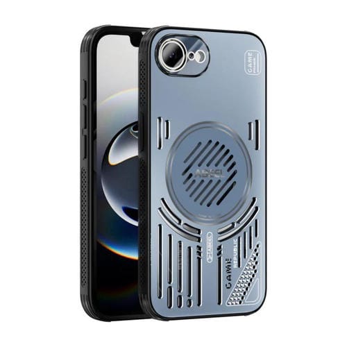 Funda ABEEL Ice Fox Series con disipador de calor Magsafe para iPhone 16e (azul)