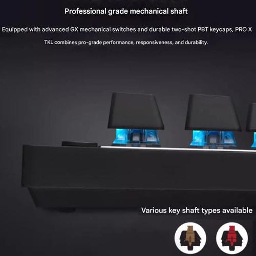 Teclado inalámbrico Logitech G PRO X TKL interruptores mecánicos GX-L (Negro)