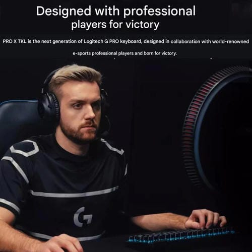 Teclado inalámbrico Logitech G PRO X TKL interruptores mecánicos GX-T (Negro)