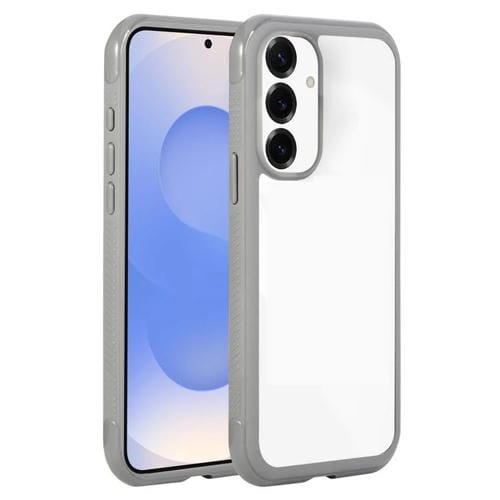 Funda de acrílico TPU transparente con borde liso para Samsung Galaxy S25/S24 5G (gris)