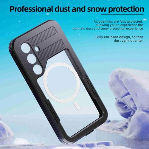 Funda RedPepper para Samsung Galaxy S24 5G, resistente al agua IP68, triple protección MagSafe (negra)