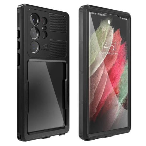 Funda impermeable RedPepper IP68 triple para Samsung Galaxy S23 Ultra 5G (negra)