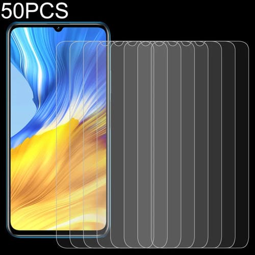 Para Huawei Honor X10 Max 50 PCS 0.26mm 9H 2.5D Película de vidrio templado
