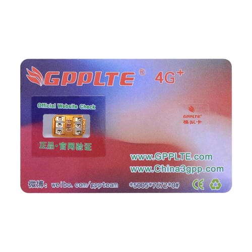 Solución para Chip Decodificable Inteligente Gpplte 4G + Pro 3 Ultradelgado a Tarjeta Sim para iPhone X / 8 y 8 Plus / 7 y 7 Plus / 6 y 6 Plus / 6S y 6S Plus / 5 y 5C y 5S