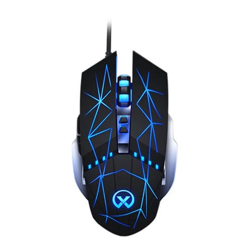 Ratón para Juegos Gm20 con Cable, 3200 Dpi, 4 Modos, 7 Teclas Ajustables, Luz RGB (Negro Starlight)