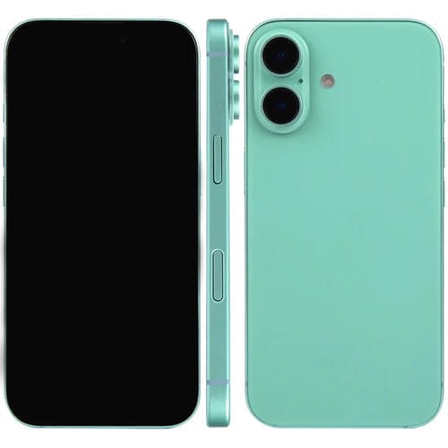 Modelo de Pantalla Falsa para iPhone 16 (Verde Azulado)