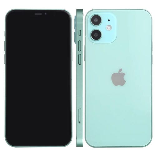 Para iPhone 12 mini Pantalla negra Modelo de pantalla ficticia falsa que no funciona, versión ligera (verde)