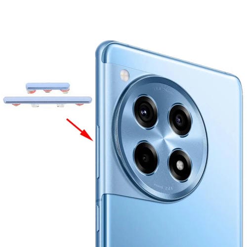 Para OnePlus 12R Botón de encendido y botón de control de volumen (azul)
