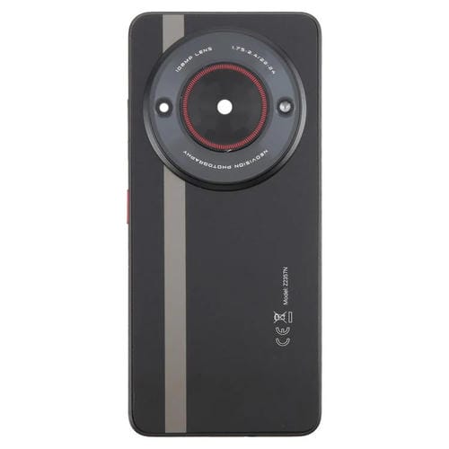 Back Glass Cover Battery ZTE Nubia Focus with Central Frame and Camera Lens Cover (Black)