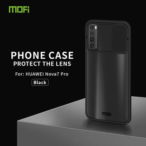 Para Huawei nova 7 Pro MOFI Xing Dun Series PC + TPU Anti-peep Carcasa protectora todo incluido impermeable y anti-caída, Translúcido Frosted (Negro)