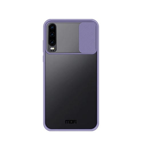 Para Huawei P40 Pro + MOFI Xing Dun Series PC + TPU Anti-peep Carcasa protectora todo incluido impermeable y anti-caída, Translúcido Frosted (Morado)