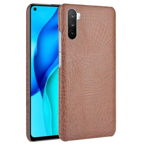Para Huawei Mate 40 Lite / Maimang 9 Funda PC + PU con textura de cocodrilo a prueba de golpes (marrón)