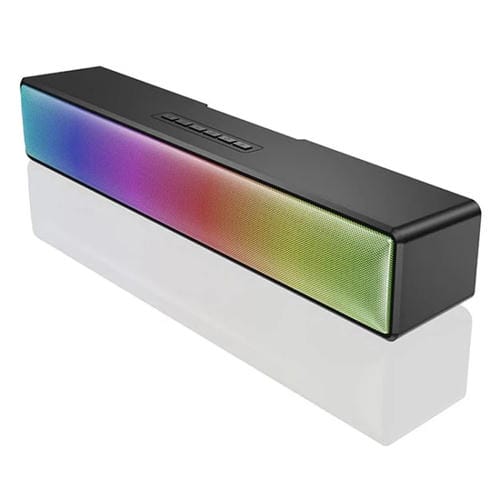 Barra de Sonido Aec BT601 RGB Light HiFi Altavoz Bluetooth Cine en Casa