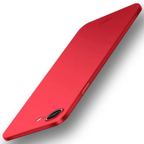 Funda rígida ultrafina de policarbonato esmerilado Mofi para iPhone 16E (Roja)