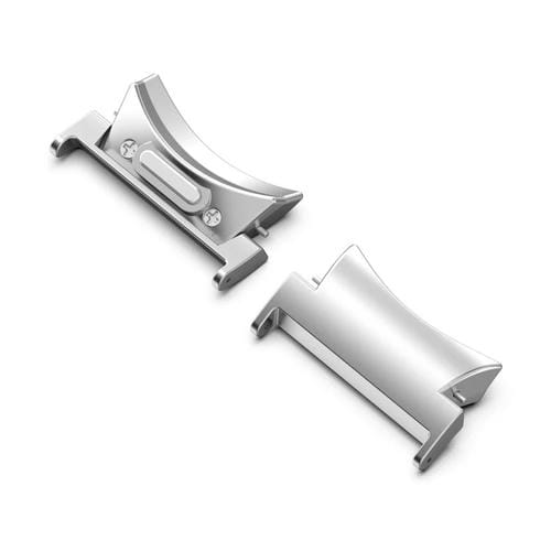 Connettori di Cinturino in Metallo Curvo per Samsung Galaxy Watch 6/6 Classic (Argento)