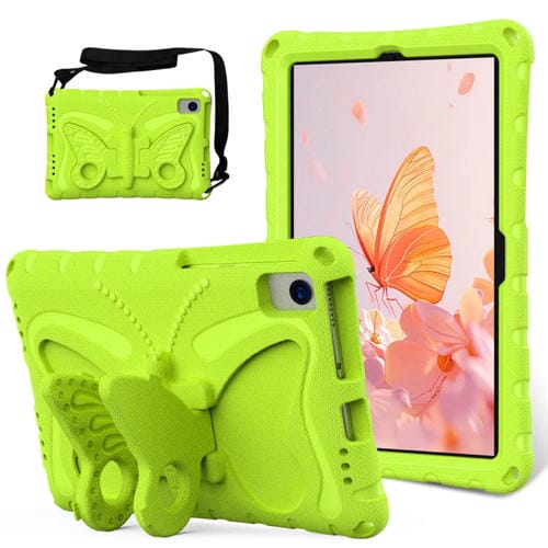 Funda Eva a Prueba de Golpes con Soporte Mariposa para Tablet Samsung Galaxy Tab S6 Lite 10.4 P620 (Verde Hierba)