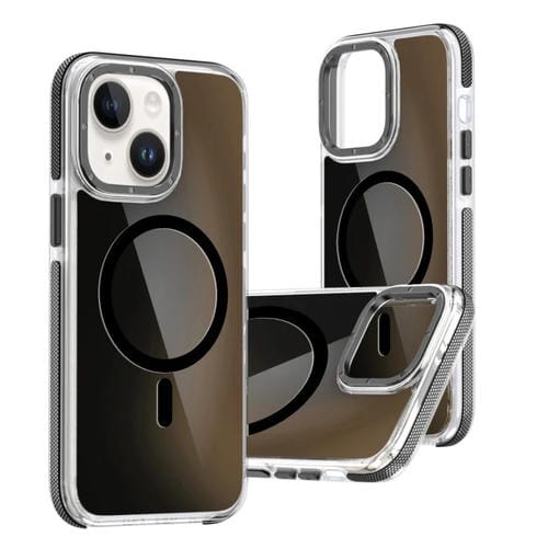 Funda para Teléfono Magsafe iPhone 14 Plus Degradado Dos Colores (Negra)