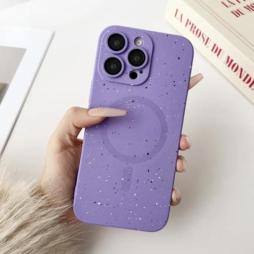 Funda para iPhone 14 Pro Max TPU a Prueba de Golpes Starry Sky Magsafe (Morado)