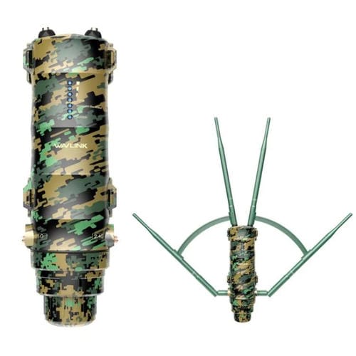 Extensor WiFi doble banda WAVLINK WN572HP3 AC1200 antenas PoE enchufe UE