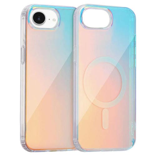 Funda para Teléfono Magsafe iPhone 16E Textura Grabada Láser (Luz Roja)