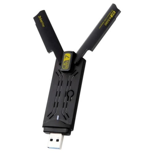 Adaptador USB 3.0 WIFI Be6500 Controlador de Tarjeta de Red Inalámbrica de Triple Banda 6500 M sin Controlador para PC