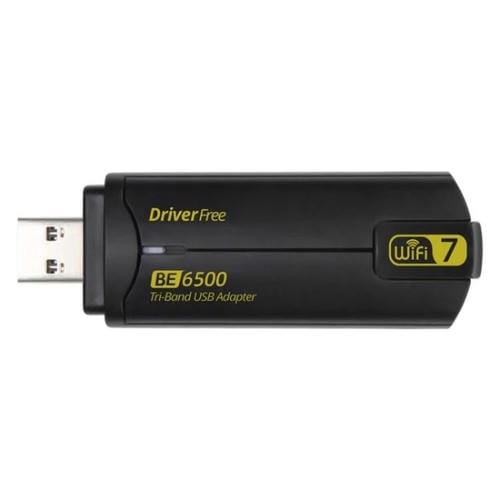 Adaptador USB 3.0 WIFI Be6500 Controlador de Tarjeta de Red Inalámbrica de Triple Banda 6500 M sin Controlador para PC
