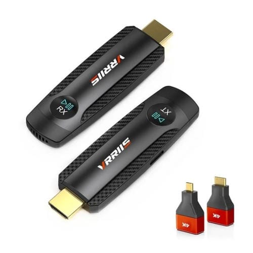 Transmisor y Receptor de Vídeo HD Vrriis 094 Extensor HDMI Inalámbrico 1080P 100 M
